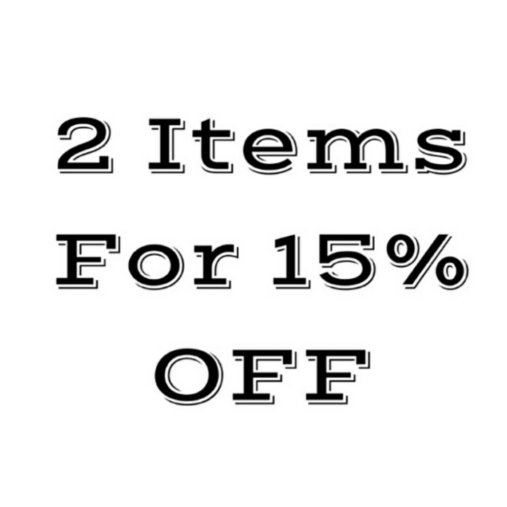 2 Items For 15% OFF